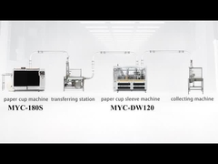 180S Maszyna do papierowych kubków + DW120 Maszyna do rękawów kubków